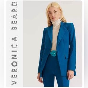 VERONICA BEARD NWT Dickey Jacket Tall & Lean Cerulean Size 4